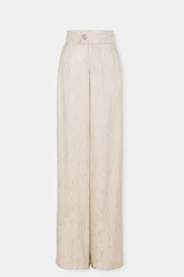 Pantalone sa diskretnim floralnim dezenom Tiffany Production